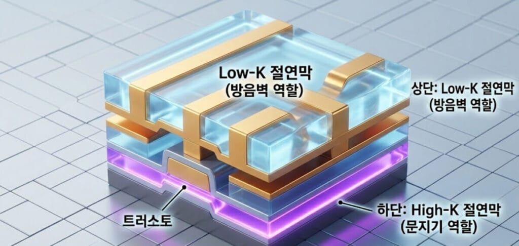 Low-K, 로우케이, 저유전율 절연막, 반도체 배선 공정, High-K Low-K 차이