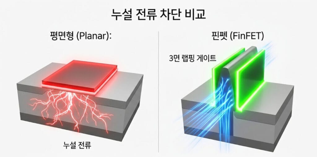 FINFET, 핀펫 공정, 반도체 장비주, 트랜지스터, 평면형 반도체