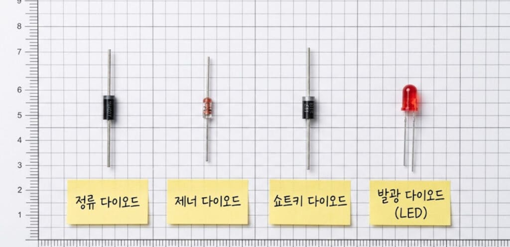 다이오드, 다이오드 원리, 다이오드 기호, 정류작용, 다이오드 종류