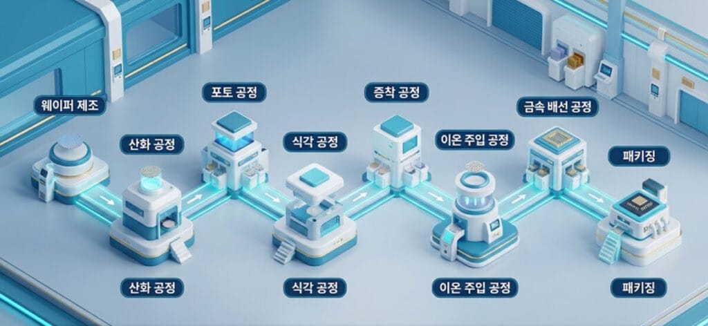 반도체 8대공정, 반도체 공정, 웨이퍼 제조, 반도체 취업, 삼성전자 반도체