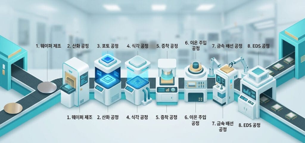 반도체 8대공정, 반도체 공정, 웨이퍼 제조, 반도체 취업, 직무 면접