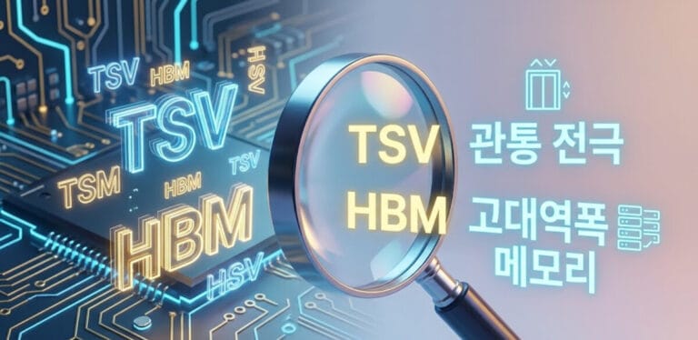 TSV 공정, 반도체 패키징, HBM, 실리콘 관통 전극, AI 반도체, 후공정, 수율, 반도체 투자, 삼성전자 SK하이닉스